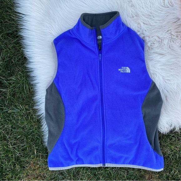 The North Face blue fleece vest medium - Picture 4 of 5